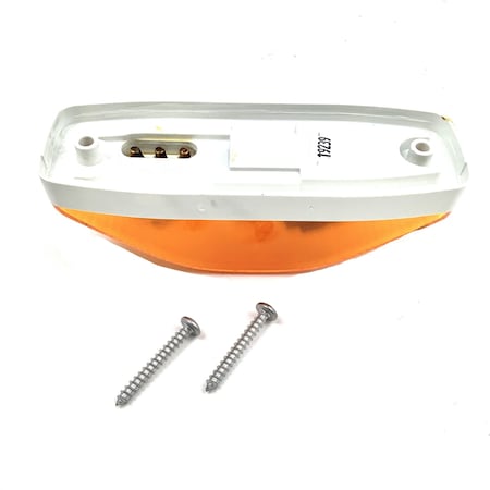 Truck-Lite Signal-Stat, Incandescent, Yellow Oval, 1 Bulb, Auxiliary Turn Signal, 2 Screw, Female Ta-1415, 12V 4093A
